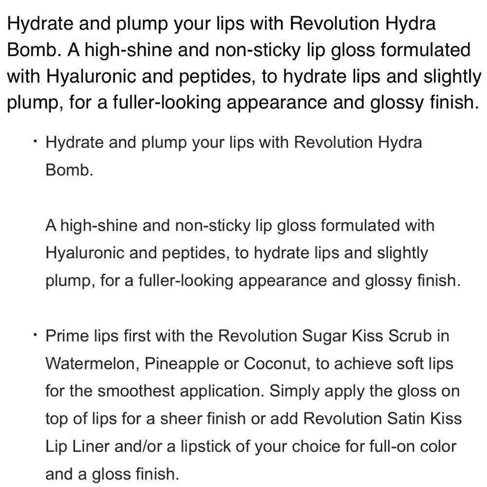 2pk Revolution Hydra Bomb lip gloss vitamin E - Picture 2 of 4